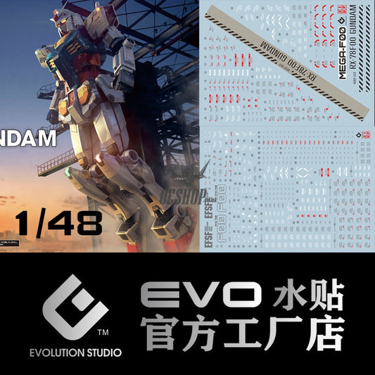Evo - Mega-F00 (Uv) 1/48 Mega Size Rx-78F00 Evolution Studio Decals