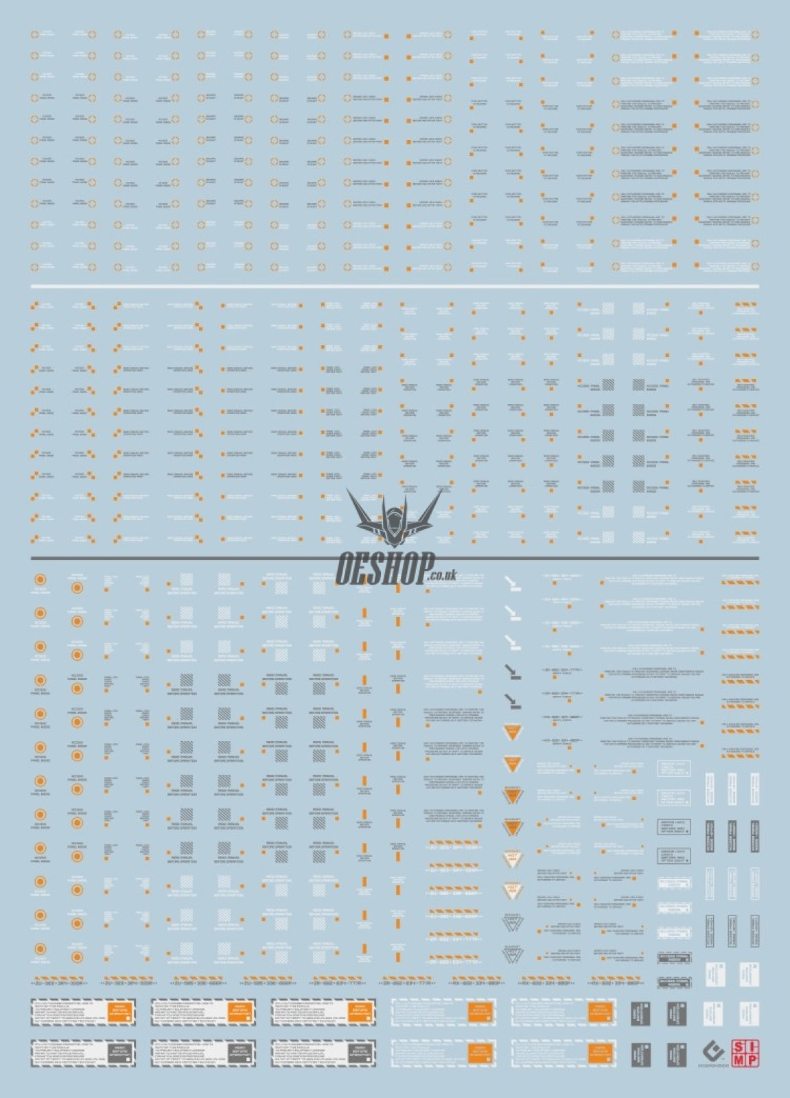 Evo Rb01 Rb02 Nc05 1/100 General Uv Fluorescent Evolution Studio Decals Nc05-2 Orange-White/darkgray