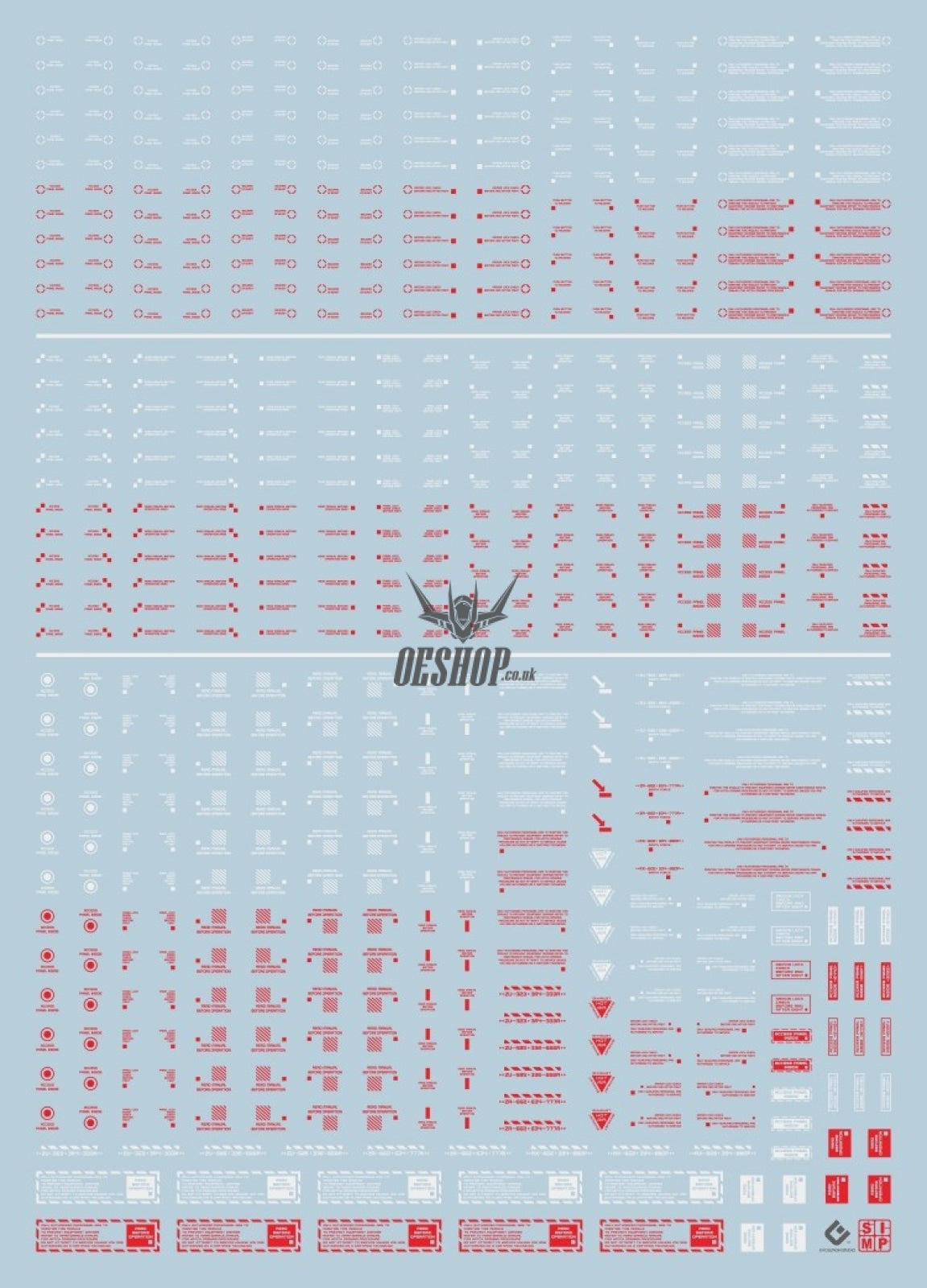 Evo Rb01 Rb02 Nc05 1/100 General Uv Fluorescent Evolution Studio Decals Nc05-5 Red&white