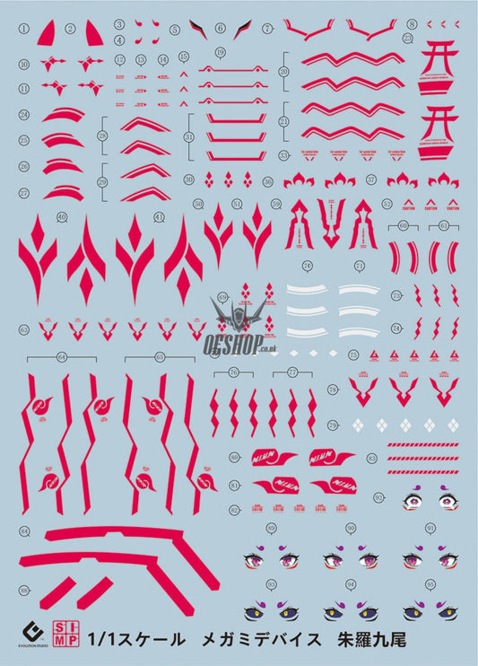 Evo - Sp-Nt Frame Arms Girl Megami Device Asra Nine-Tails Evolution Studio Decals