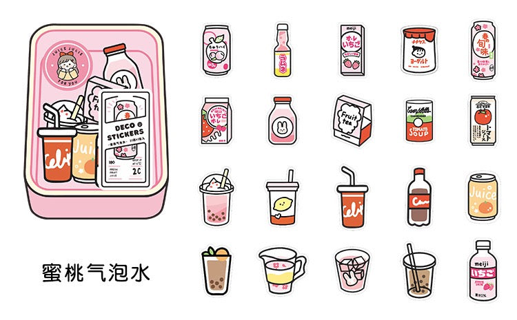 Infeel.Me Share the deliciousness with you Stickers (40 pieces)