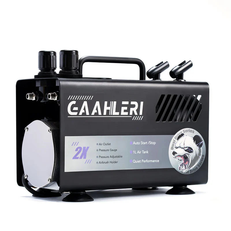 Gaahleri Dual Drive Series Airbrush Air Compressor GT-918