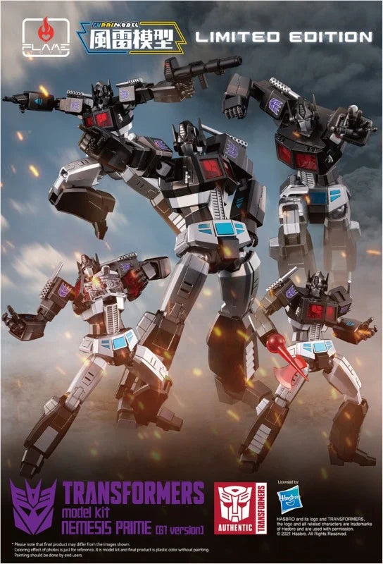 Flame Toys Furai Model Nemesis Prime (G1 Ver.) Transformers Model Kit Limited Edition