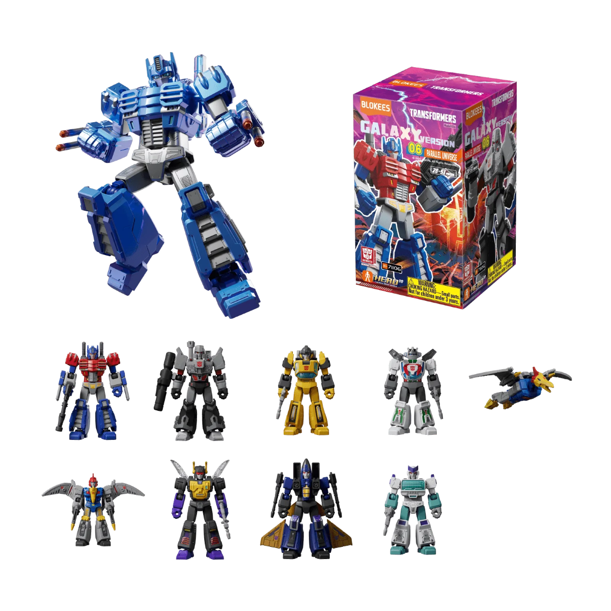 Blokees Transformers Galaxy Version 06 Parallel Universe Action Figure Model Kit Blind Box