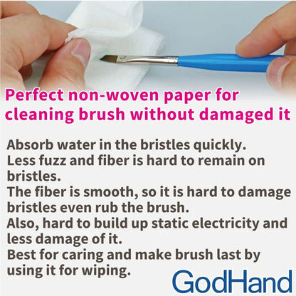 GodHand Brush Care Sheet (Pack of 50) GH-BRS-FW