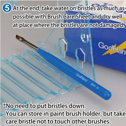 GodHand Brush Care Sheet (Pack of 50) GH-BRS-FW