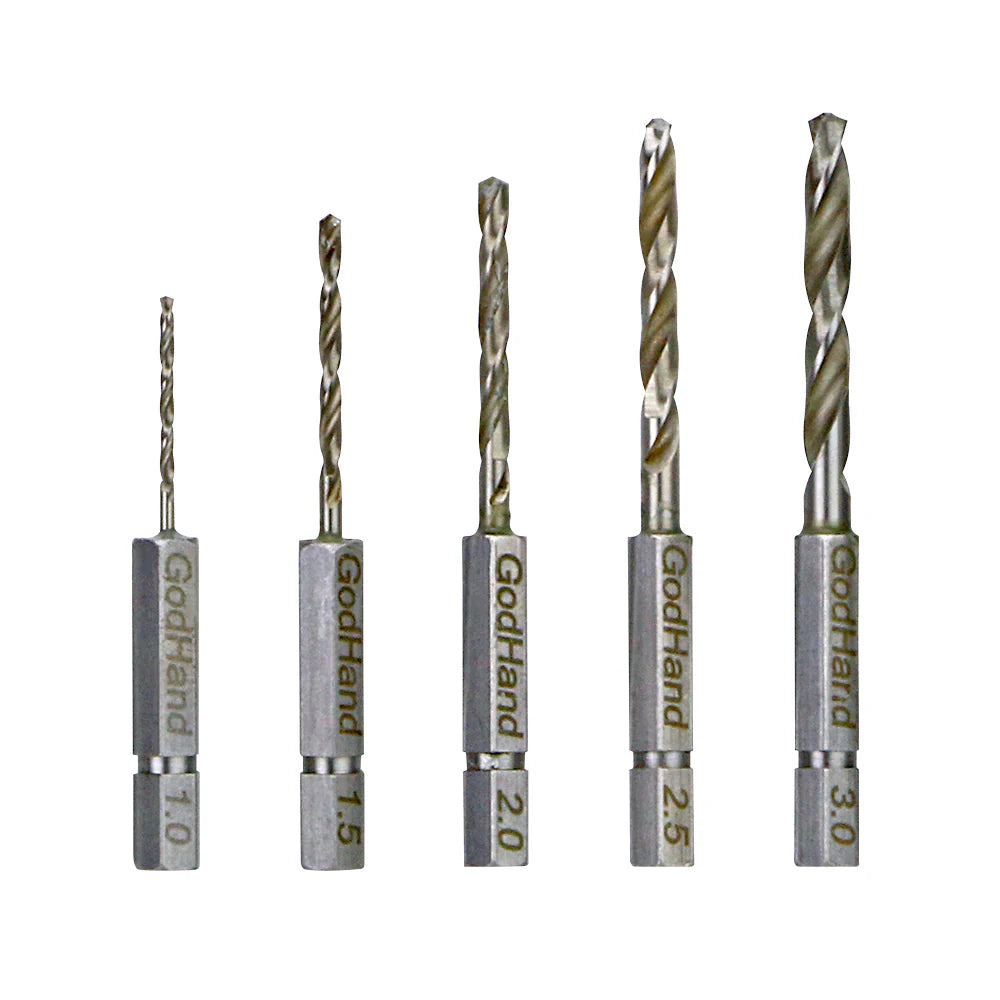GodHand Quick Attachable Drill Bit 5pcs Set B GH-DBQ-5B
