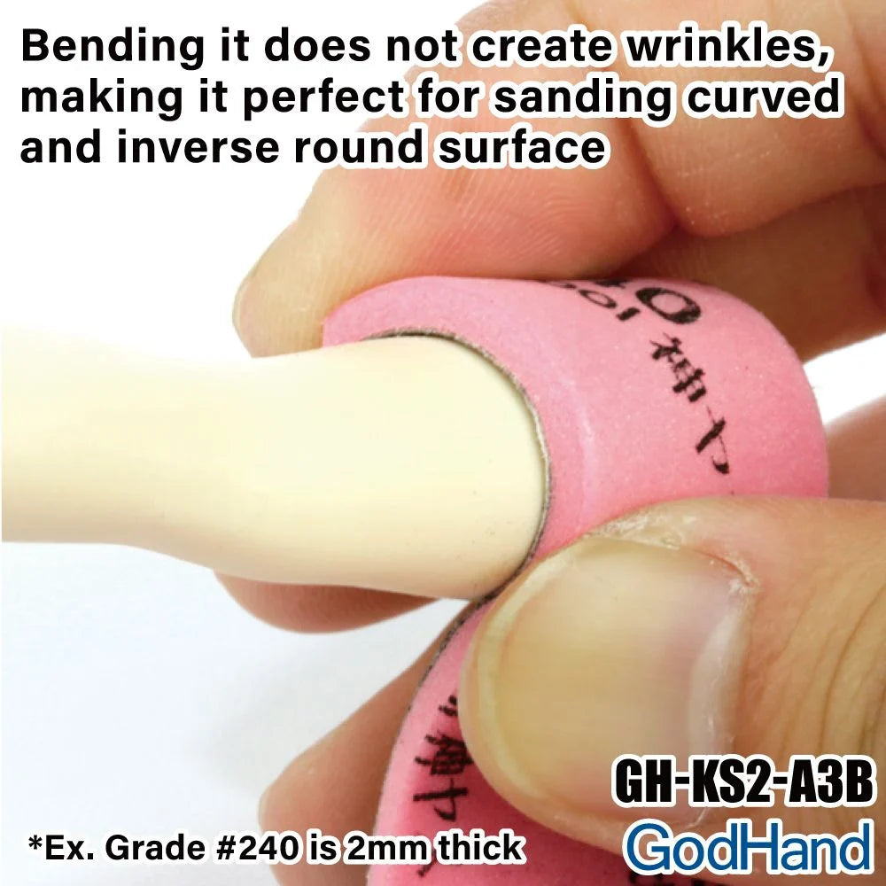 GodHand MIGAKI-Kamiyasu Sanding Stick -2mm (Assortment of 5) GH-KS2-KB