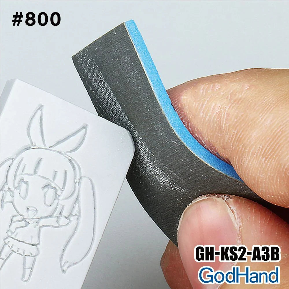 GodHand MIGAKI-Kamiyasu Sanding Stick -2mm (Assortment of 5) GH-KS2-KB