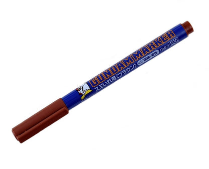 GSI Mr.Hobby GM03 Gundam Marker Brown Extra Fine Tip For Panel Lining (Renewal)