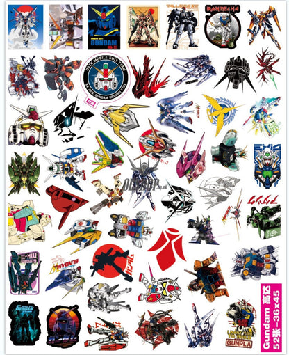 Gundam Pvc Waterproof Sticker B