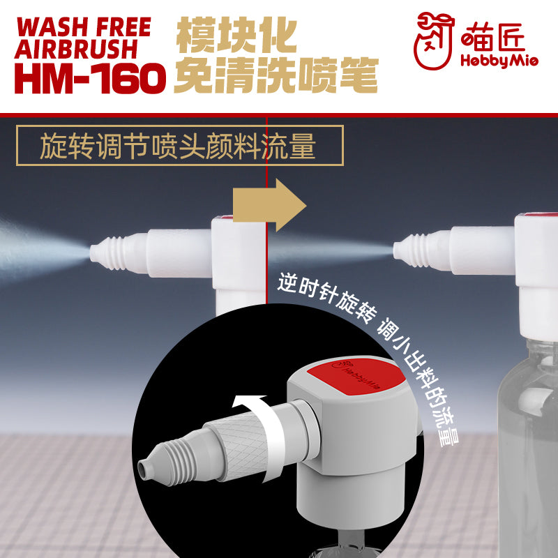 HobbyMio HM-160 Wash Free Airbrush