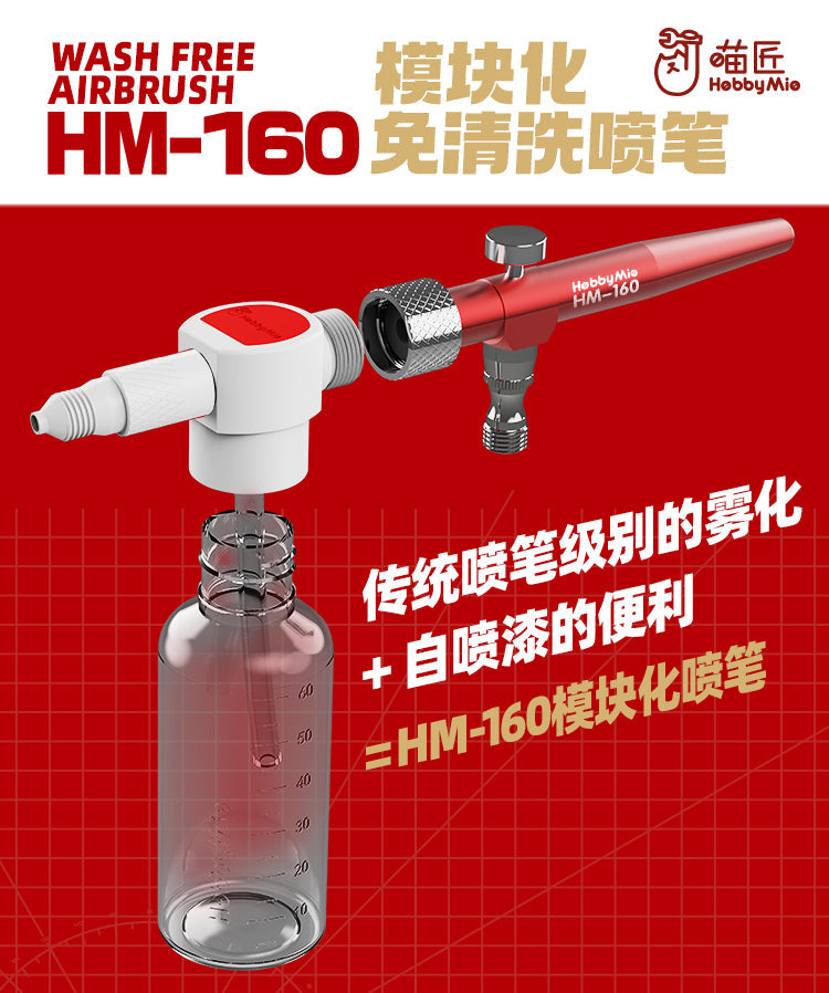 HobbyMio HM-160 Wash Free Airbrush