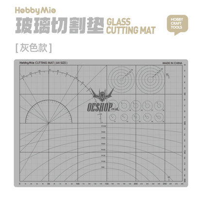 Hobbymio Glass Cutting Mat Gray