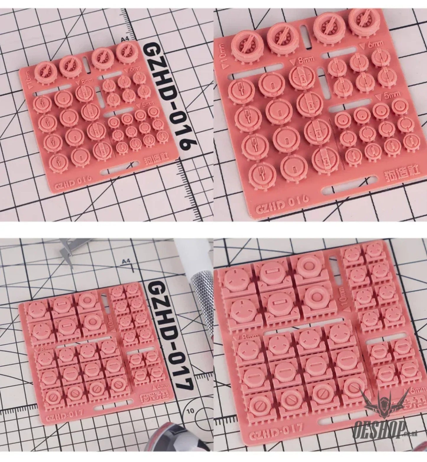 HobbyMio GZ Studio HD Series High-Definition Detail-Up 3D Print Model Kits Parts - Model Kits Accessories