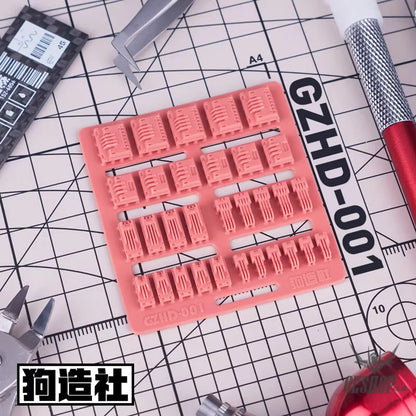 HobbyMio GZ Studio HD Series High-Definition Detail-Up 3D Print Model Kits Parts - HD01 - Model Kits Accessories