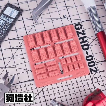 HobbyMio GZ Studio HD Series High-Definition Detail-Up 3D Print Model Kits Parts - HD02 - Model Kits Accessories
