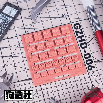 HobbyMio GZ Studio HD Series High-Definition Detail-Up 3D Print Model Kits Parts - HD06 - Model Kits Accessories