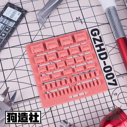 HobbyMio GZ Studio HD Series High-Definition Detail-Up 3D Print Model Kits Parts - HD07 - Model Kits Accessories