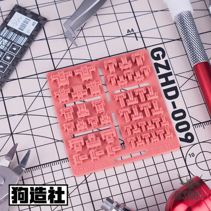 HobbyMio GZ Studio HD Series High-Definition Detail-Up 3D Print Model Kits Parts - HD09 - Model Kits Accessories