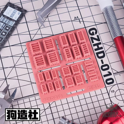 HobbyMio GZ Studio HD Series High-Definition Detail-Up 3D Print Model Kits Parts - HD10 - Model Kits Accessories