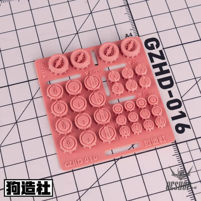 HobbyMio GZ Studio HD Series High-Definition Detail-Up 3D Print Model Kits Parts - HD16 - Model Kits Accessories