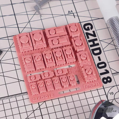 HobbyMio GZ Studio HD Series High-Definition Detail-Up 3D Print Model Kits Parts - HD18 - Model Kits Accessories