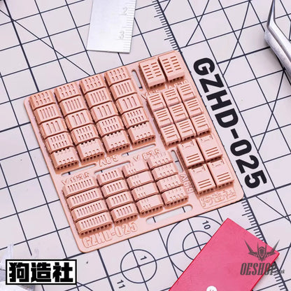 HobbyMio GZ Studio HD Series High-Definition Detail-Up 3D Print Model Kits Parts - HD25 - Model Kits Accessories