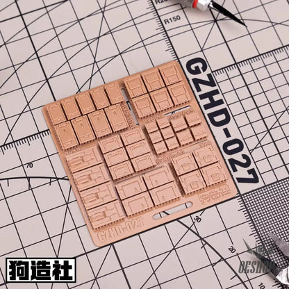 HobbyMio GZ Studio HD Series High-Definition Detail-Up 3D Print Model Kits Parts - HD27 - Model Kits Accessories