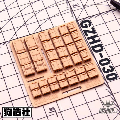 HobbyMio GZ Studio HD Series High-Definition Detail-Up 3D Print Model Kits Parts - HD30 - Model Kits Accessories