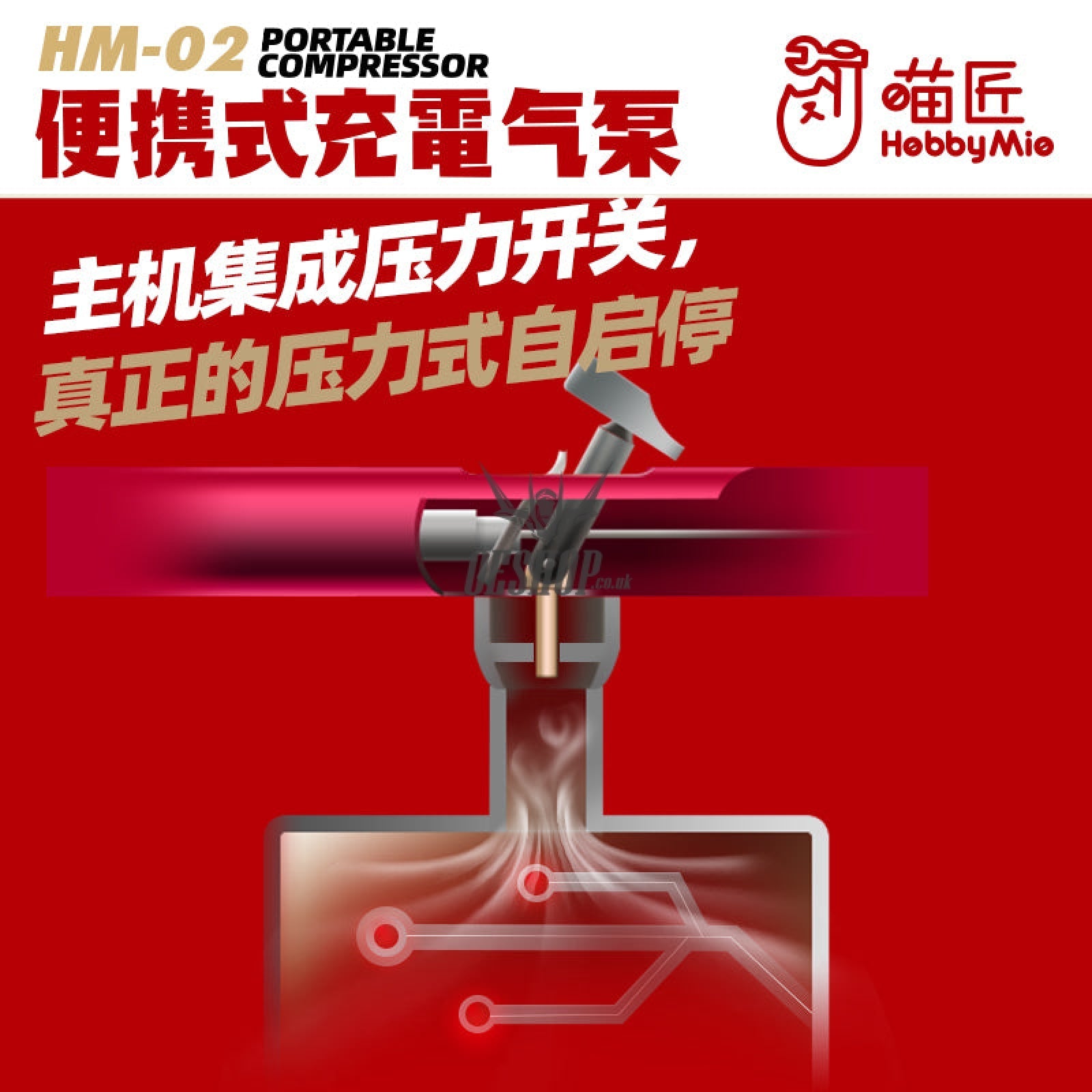 Hobbymio Hm-02 Pro Portable Air Compressor
