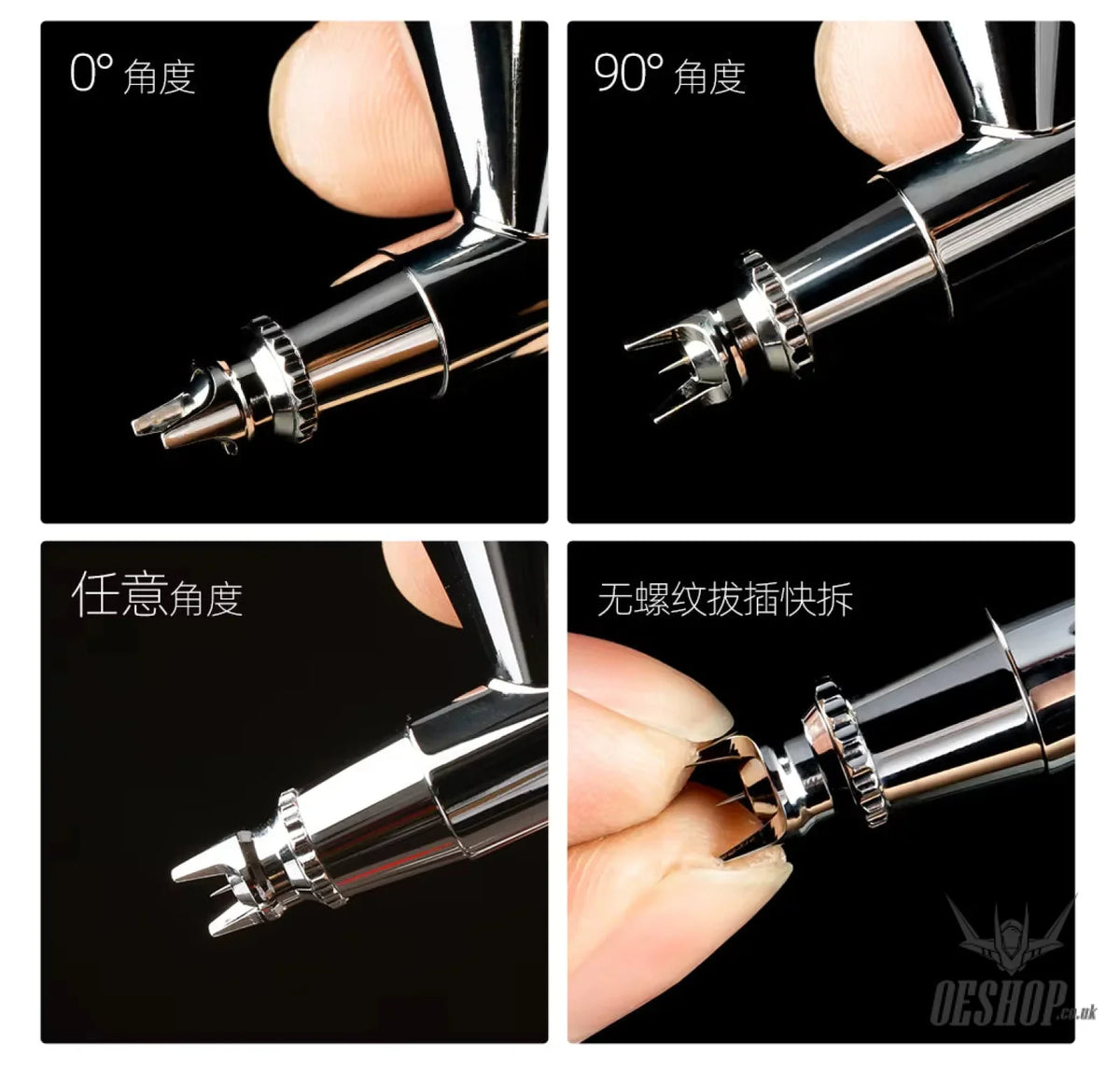 HobbyMio HM-130HP High Performance Airbrush with 0.3MM Quick Disassembly Nozzle - Airbrushes
