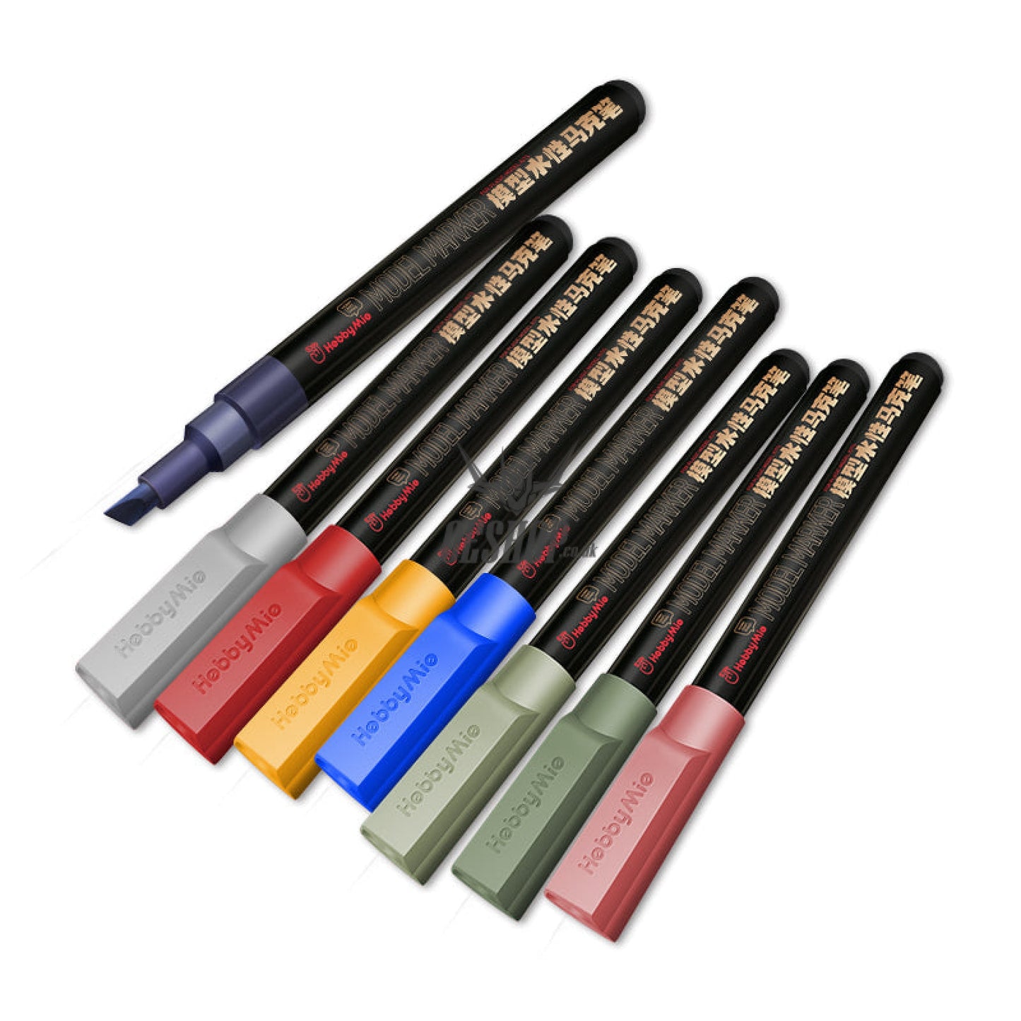 HobbyMio MC01-MC08 Water Paint Color Model Pen Marker MC Marker 8 Color Set Markers