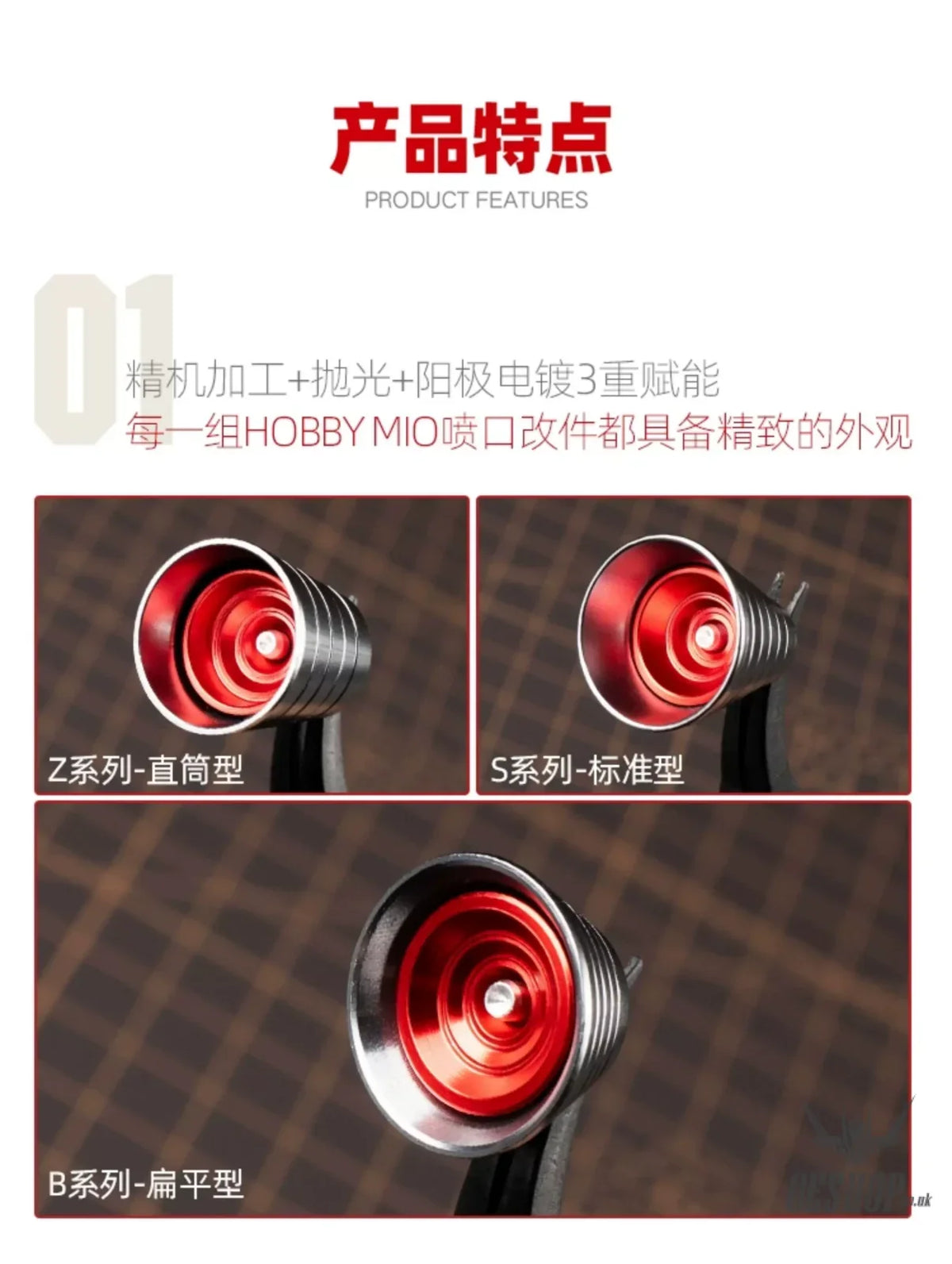 HobbyMio Metal Upgrade Thruster Nozzle Series For Custom Builds