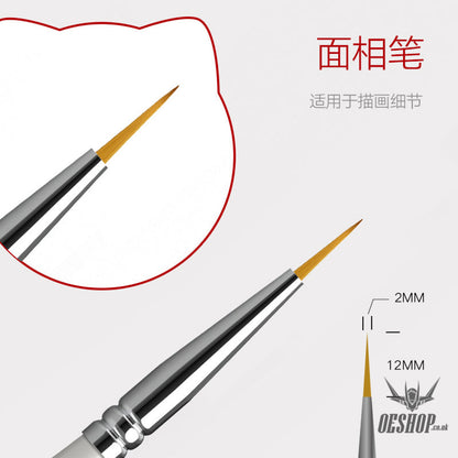 Hobbymio Pastel Paint Brush For Scale Model Modeler Craft Tools Weathering Hobby Accessory Coloring