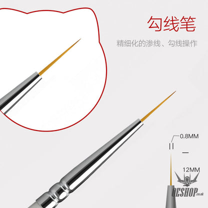 Hobbymio Pastel Paint Brush For Scale Model Modeler Craft Tools Weathering Hobby Accessory Coloring