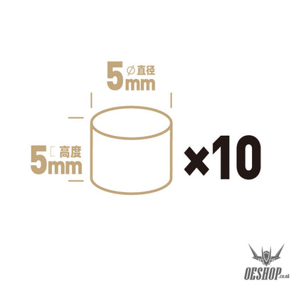 Hobbymio Pile Driving Strong Magnet Magnetic Nickel Plating Super Bright (10Pcs) 5*5Mm