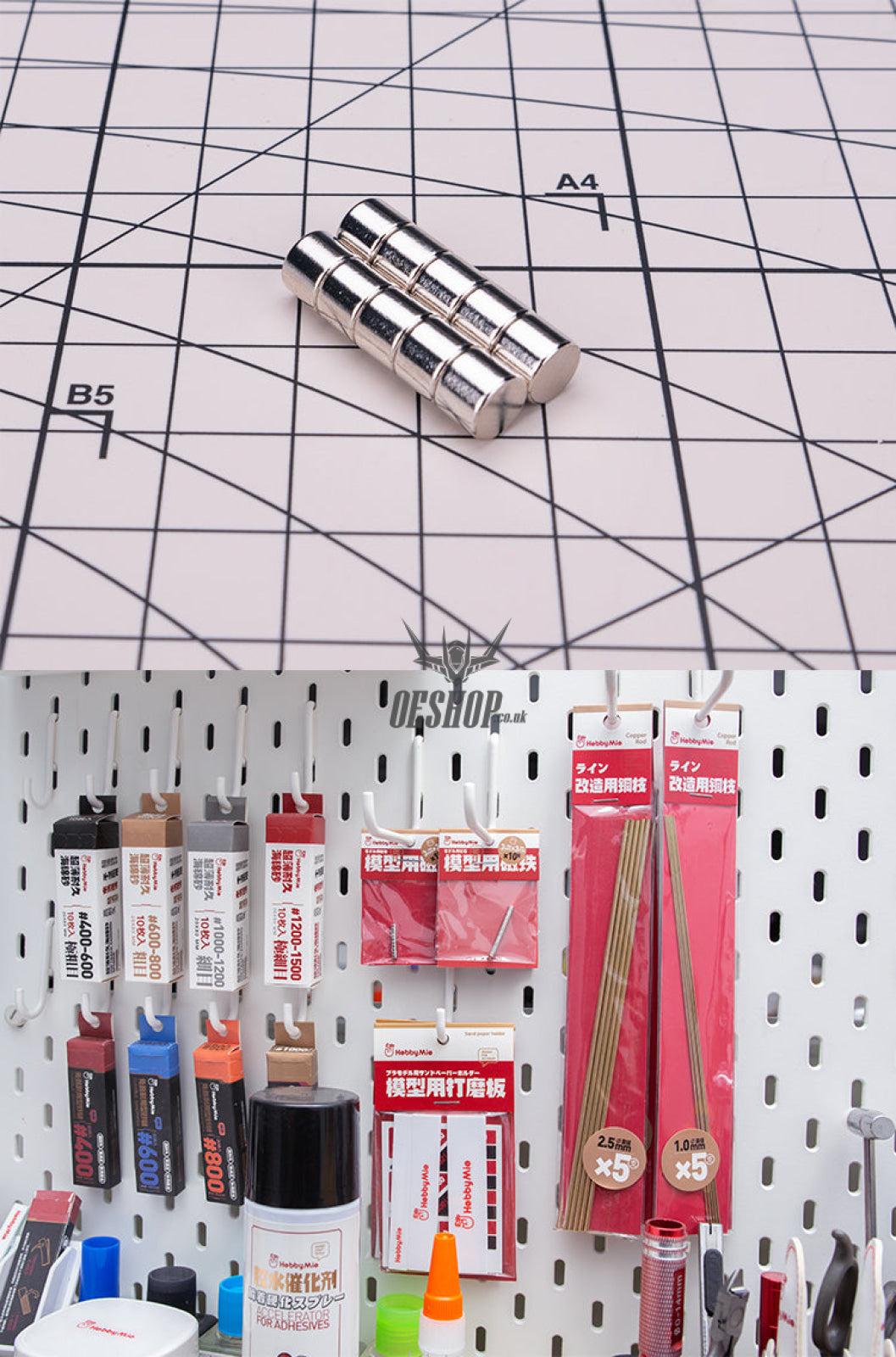 Hobbymio Pile Driving Strong Magnet Magnetic Nickel Plating Super Bright (10Pcs)