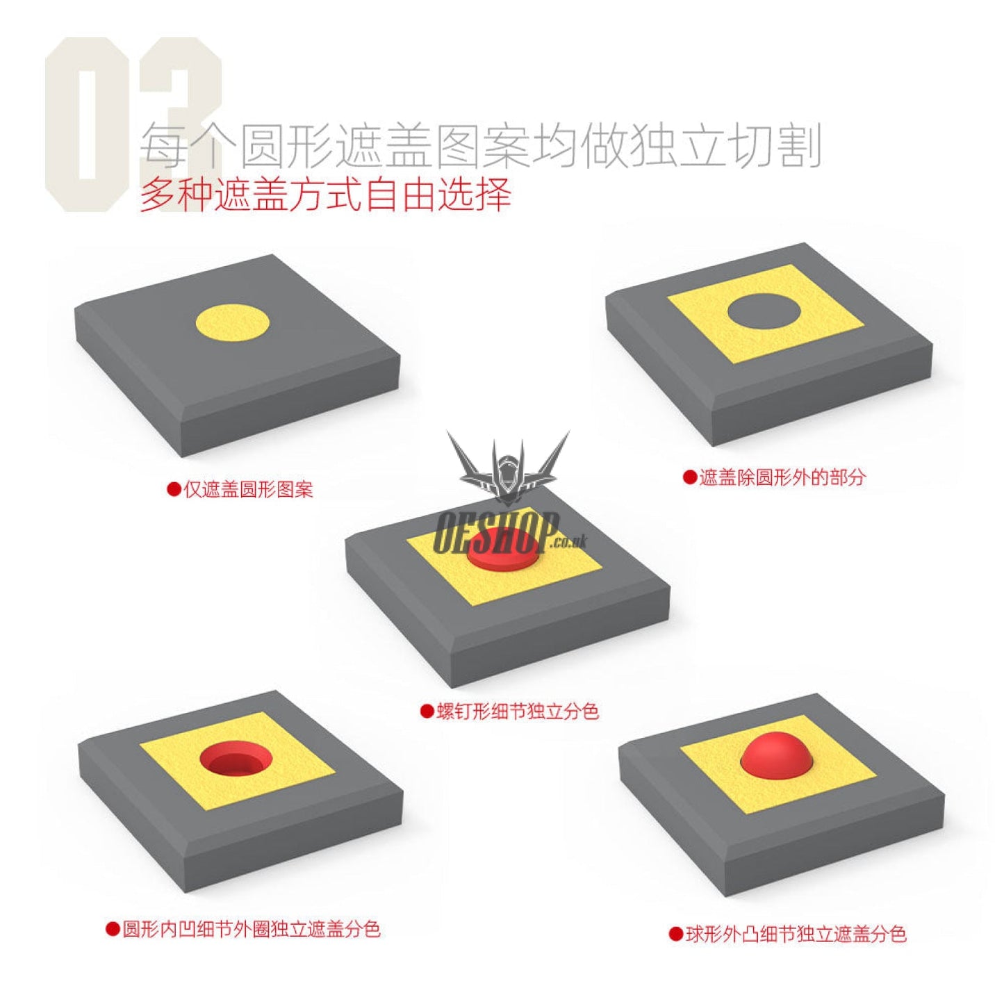 HobbyMio Pre-cut Masking Sheet M-01 (Round Version) Masking