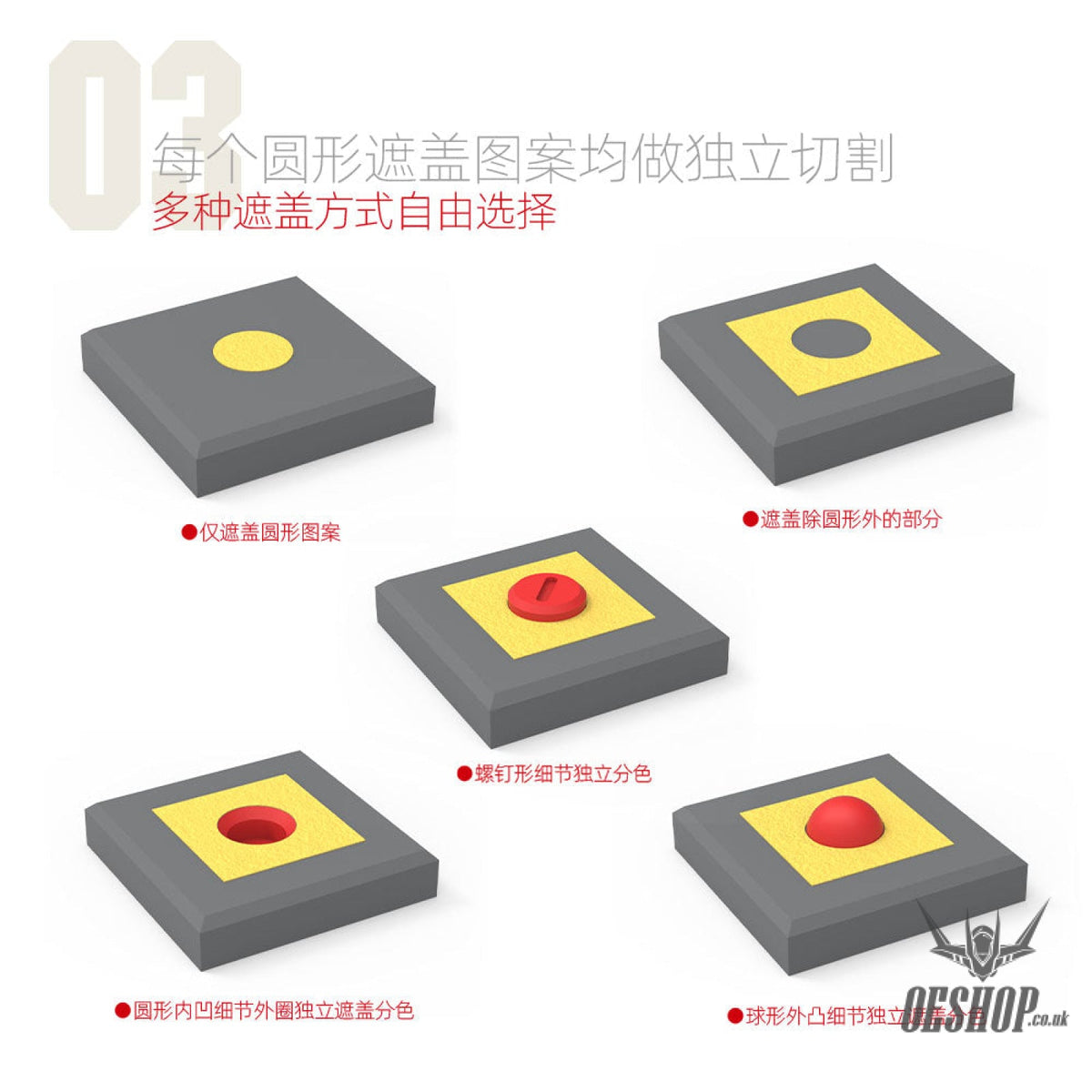 HobbyMio Pre-cut Masking Sheet M-01 (Round Version) Masking