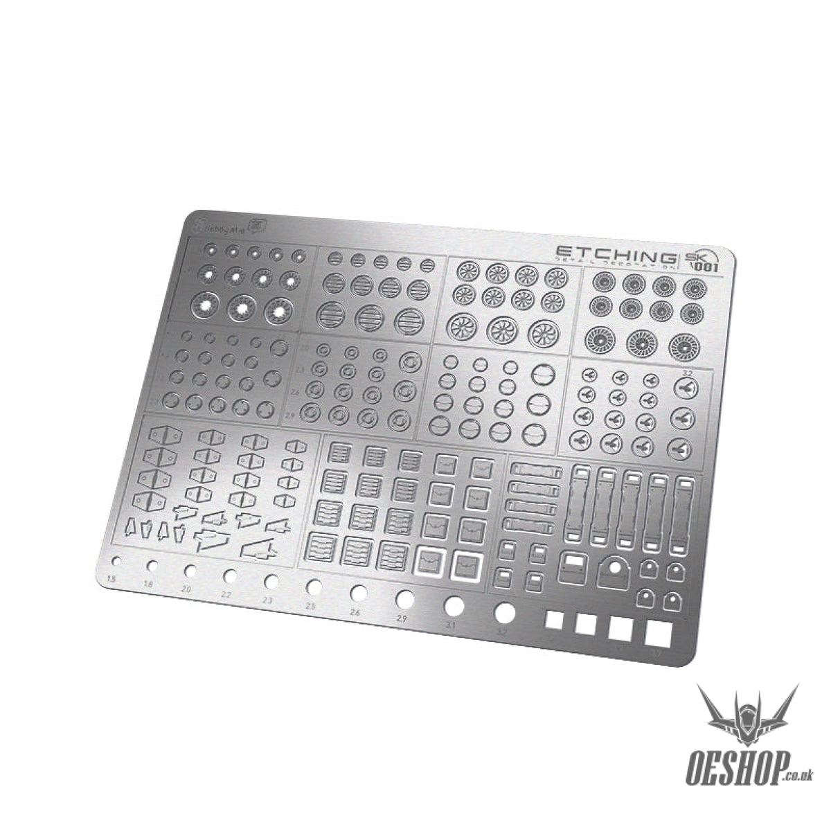 Hobbymio Sk001-Sk003 At001-At003 Etching Parts Detail Decoration Masking