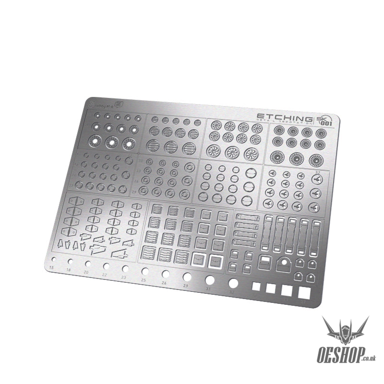 Hobbymio Sk001-Sk003 At001-At003 Etching Parts Detail Decoration Masking