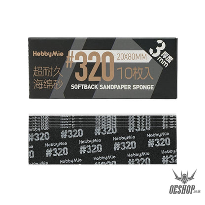 HobbyMio Softback Sandpaper Sponge 3MM #320