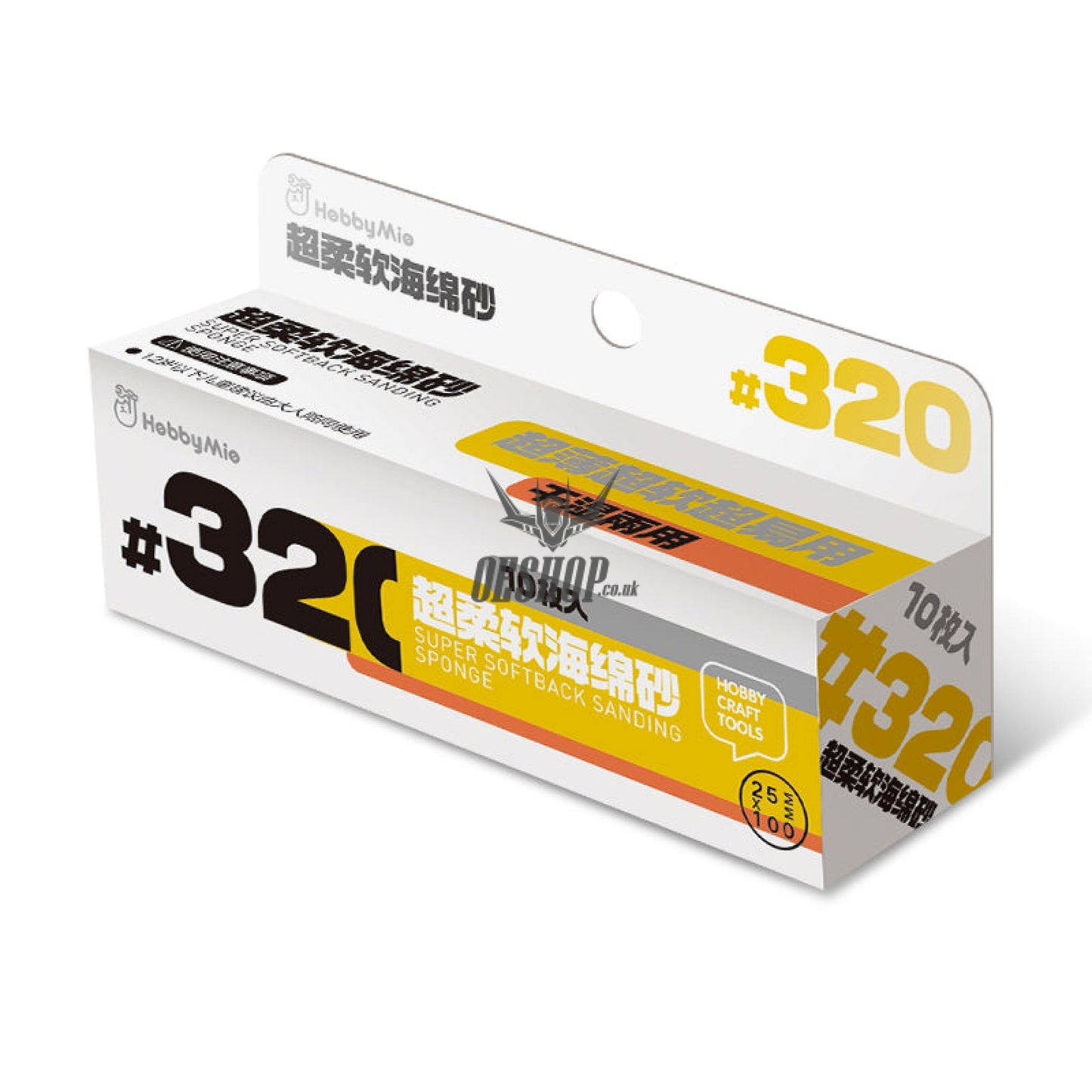 Hobbymio Super Softback Sanding Sponge 3Mm(10Pcs) #320