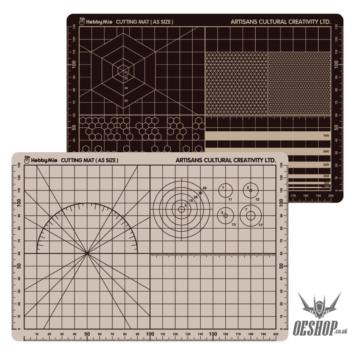 HobbyMio Two-color Cutting Mat A3 Cutting Mat