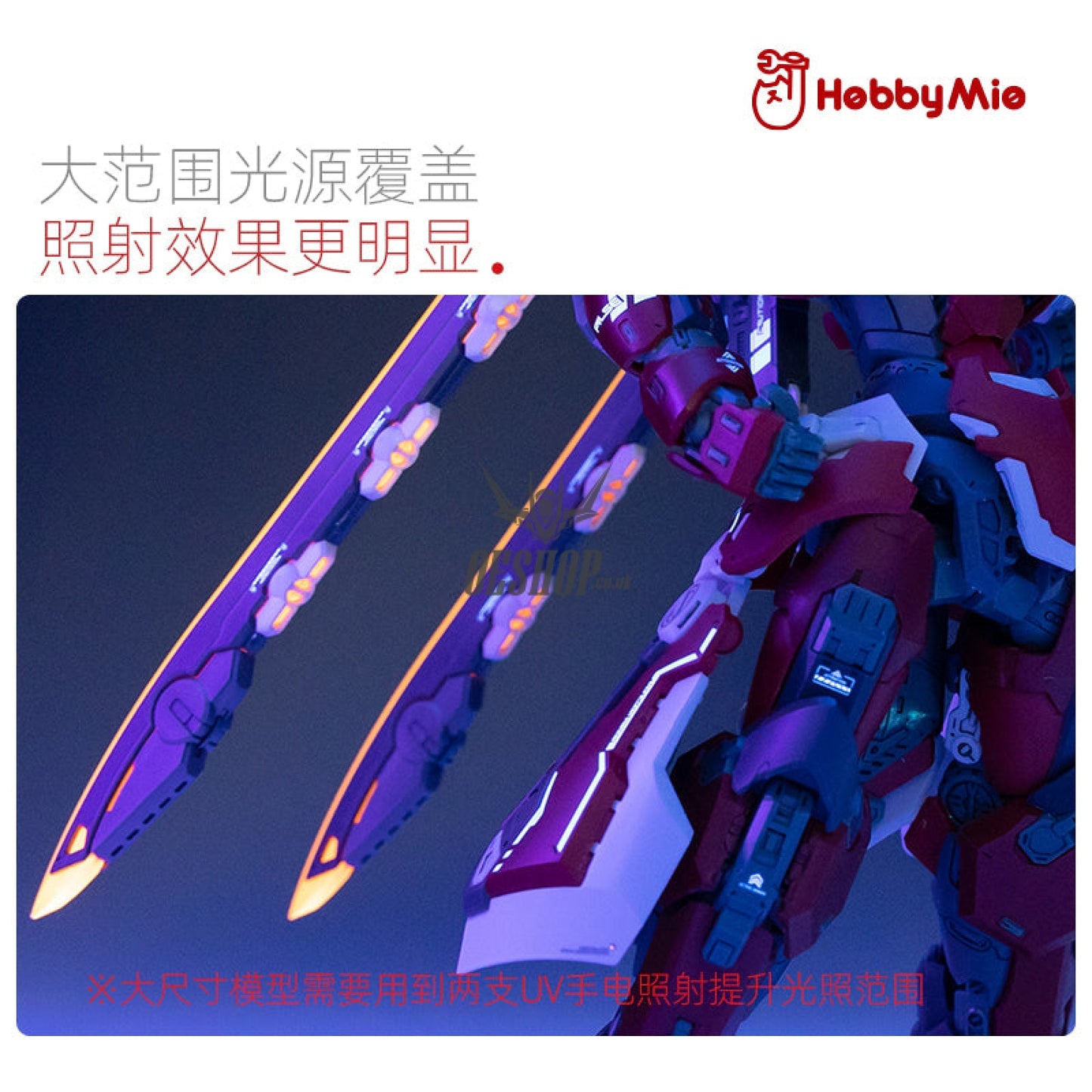 Hobbymio Uv Decals Fluorescent Ultraviolet Flashlight ( Usb Charging)