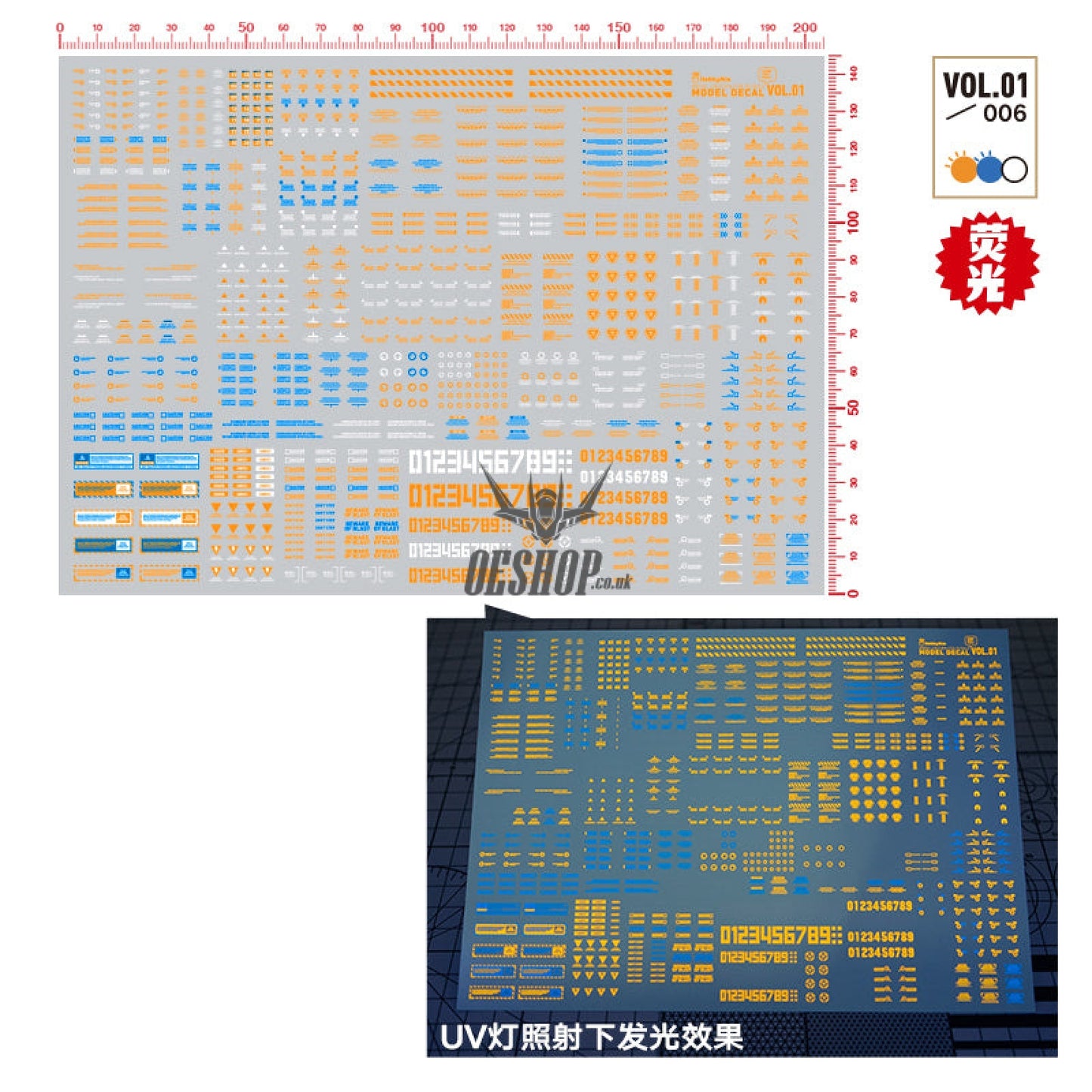 Hobbymio Vol.01 Model Decals Generic Pattern With Uv Options Vol.01/006