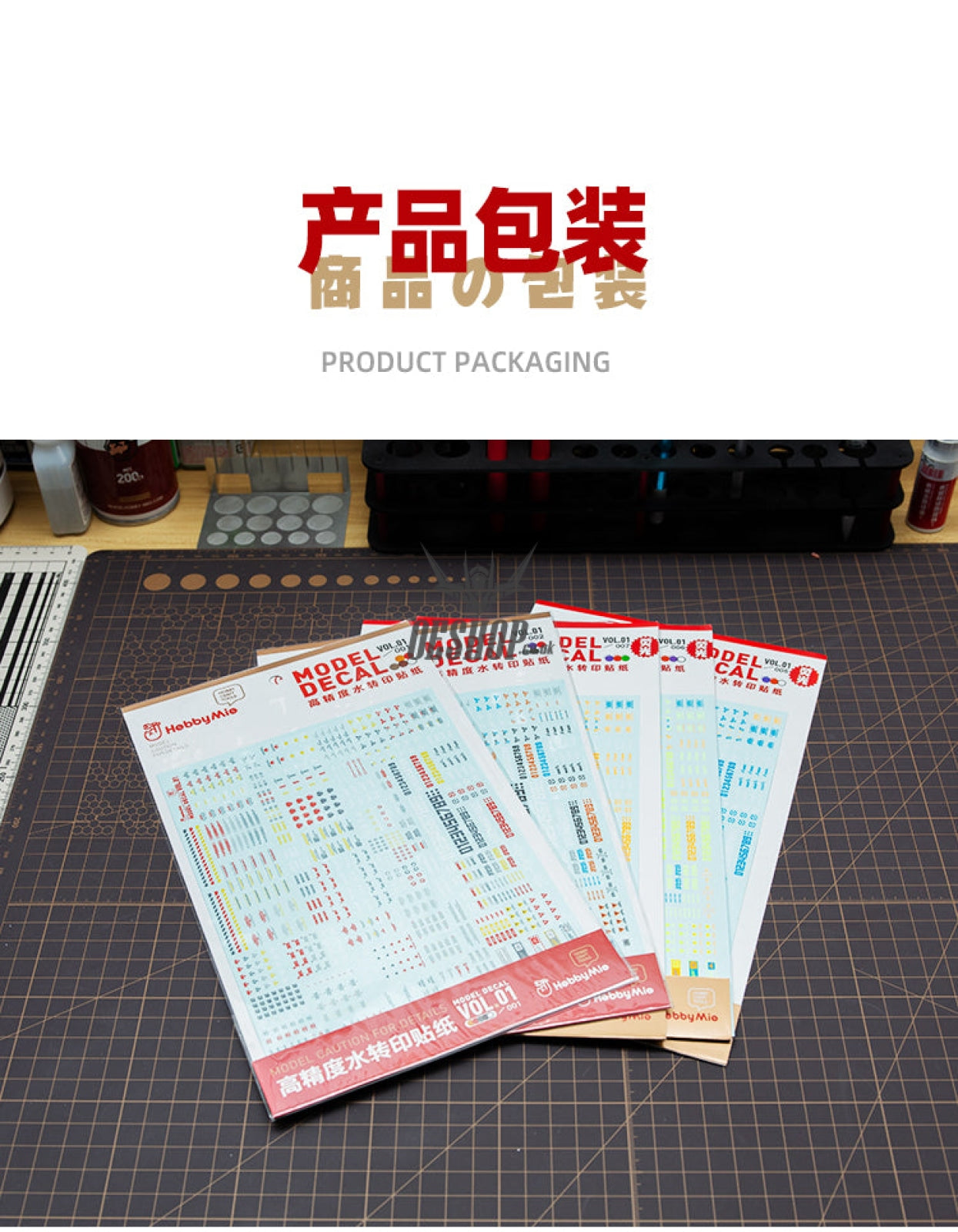 Hobbymio Vol.01 Model Decals Generic Pattern With Uv Options