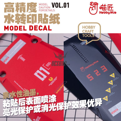 Hobbymio Vol.01 Model Decals Generic Pattern With Uv Options