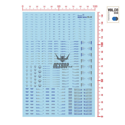 Hobbymio Vol.08 Model Decals General Warning Symbols With Uv Options Vol.08/0081144